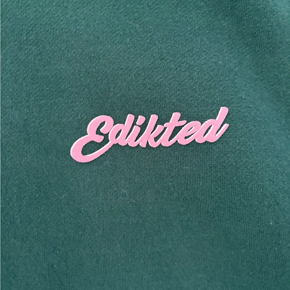 Edikted Green Hoodie and Shorts Set - Picture 5 of 7